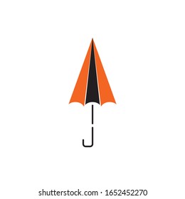 Icono del paraguas Plantilla de ilustración Diseño Vector de material