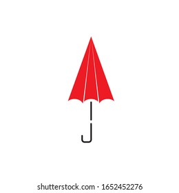 Icono del paraguas Plantilla de ilustración Diseño Vector de material