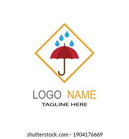 umbrella icon vector illustration template design