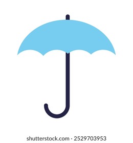 
Regenschirm-Symbol, Vektorgrafik, weißer Hintergrund