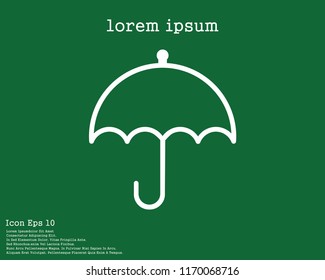 Umbrella icon vector, vector Ilustration