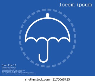Umbrella icon vector, vector Ilustration