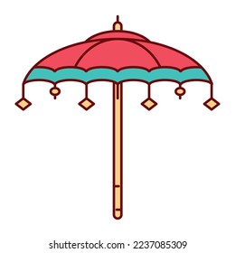 umbrella icon vector image on white background