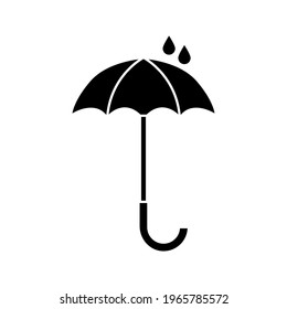 Umbrella icon vector isolated color editable