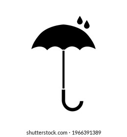 Umbrella icon vector isolated color editable