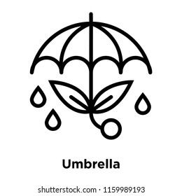 Umbrella icon vector isolated on white background, Umbrella transparent sign , line or linear sign, element design in outline style