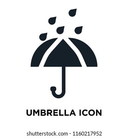 Umbrella icon vector isolated on white background, Umbrella transparent sign