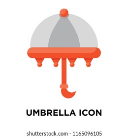Umbrella icon vector isolated on white background, Umbrella transparent sign , colorful symbols