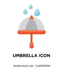 Umbrella icon vector isolated on white background, Umbrella transparent sign , colorful symbols