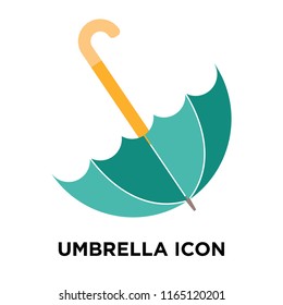 Umbrella icon vector isolated on white background, Umbrella transparent sign , weather symbols
