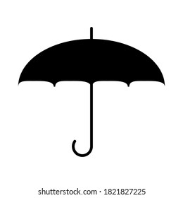 Umbrella icon. Vector icon of the umbrella isolated on a white background.