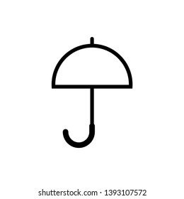 Umbrella icon vector line art style