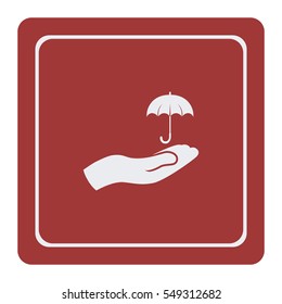 Umbrella icon, vector logo