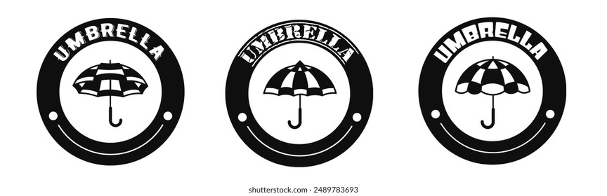 Umbrella icon vector. Logo design for business. Stock vector.