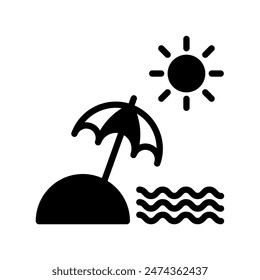 Umbrella icon vector or logo illustration style 