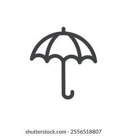 Umbrella icon Vector logo outline