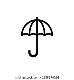 umbrella icon vector logo template