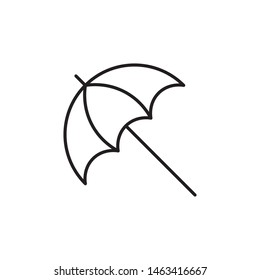 Umbrella icon vector on white background
