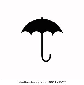 Umbrella icon vector on white background