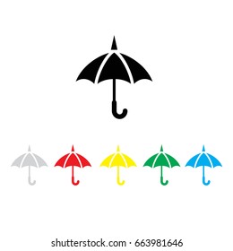 umbrella Icon vector on white background