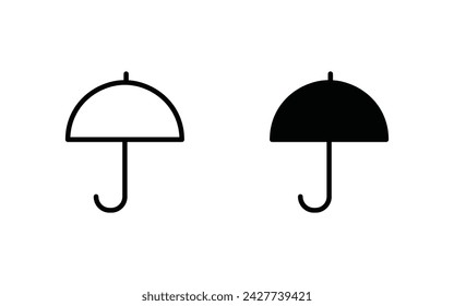 Umbrella-Symbol-Vektor. Gliederungssymbol Für Web- und mobile Apps