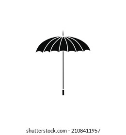 Umbrella icon vector. rain illustration sign. weather symbol or logo.