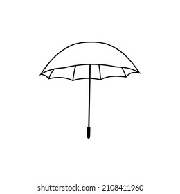 Umbrella icon vector. rain illustration sign. weather symbol or logo.