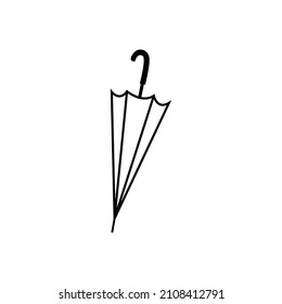 Umbrella icon vector. rain illustration sign. weather symbol or logo.