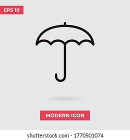 Umbrella icon vector. Rain sign