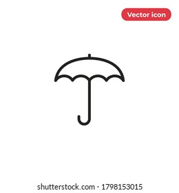 Vector de icono del paraguas. Signo de lluvia