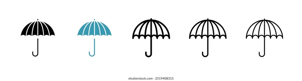Umbrella icon vector icon set. EPS 10