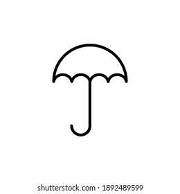 Umbrella icon vector. umbrella sign icon