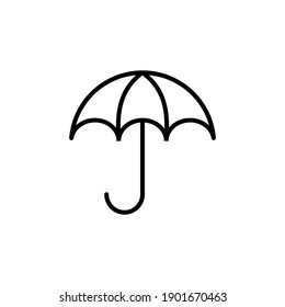 Umbrella icon vector. umbrella sign icon