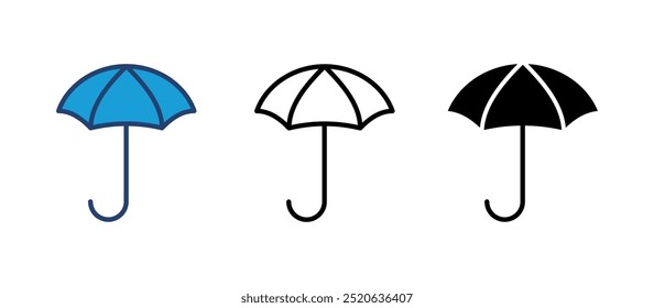 Umbrella icon vector. umbrella sign icon