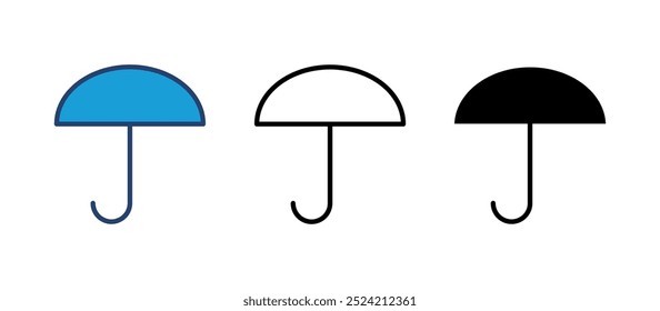 Umbrella icon vector. umbrella sign icon