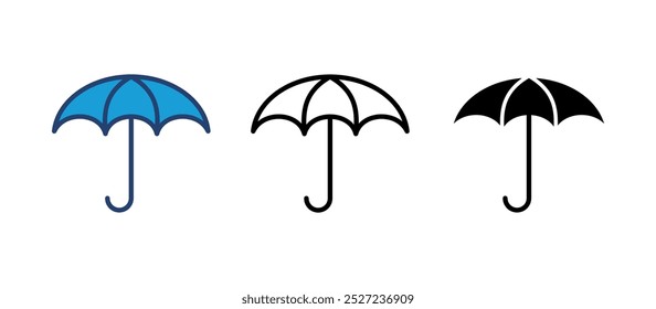 Umbrella icon vector. umbrella sign icon