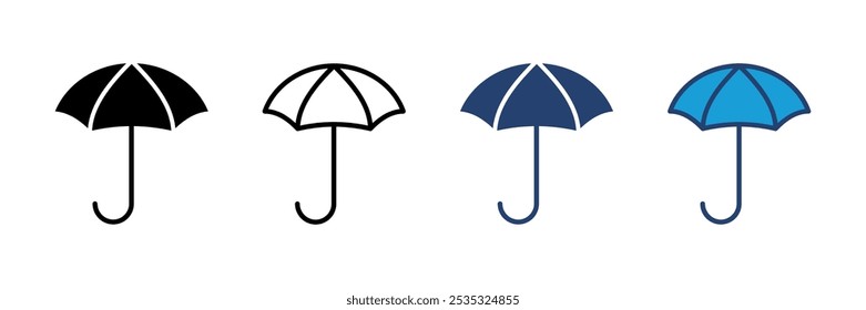 Umbrella icon vector. umbrella sign icon