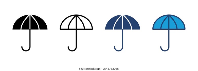 Umbrella icon vector. umbrella sign icon