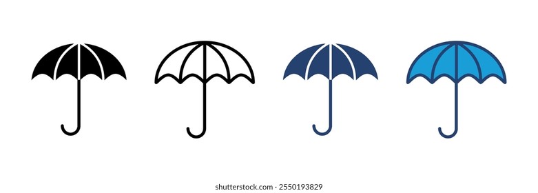 Umbrella icon vector. umbrella sign icon