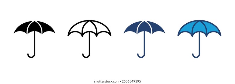 Umbrella icon vector. umbrella sign icon