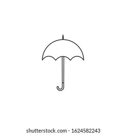 umbrella Icon vector sign isolated for graphic and web design. umbrella symbol template color editable on white background.