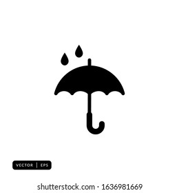 Umbrella Icon Vector - Sign or Symbol 