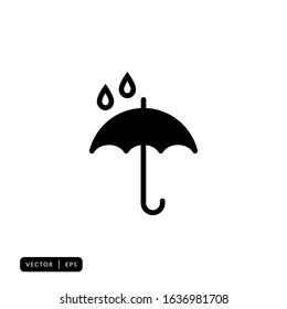 Umbrella Icon Vector - Sign or Symbol 