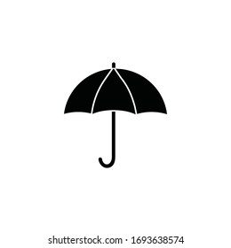 Schirmsymbol-Vektorillustration-Symbol einzeln