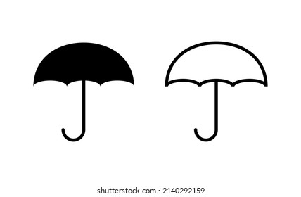 Umbrella icon vector. umbrella sign and symbol