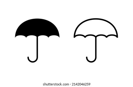 Umbrella icon vector. umbrella sign and symbol