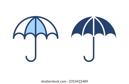 Umbrella icon vector. umbrella sign and symbol