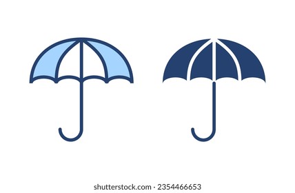 Umbrella icon vector. umbrella sign and symbol