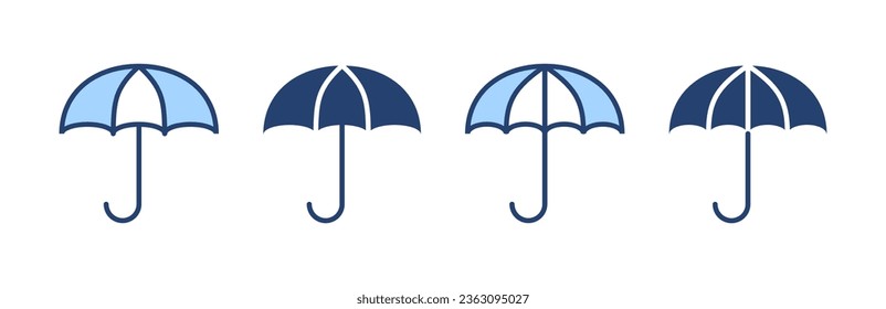 Umbrella icon vector. umbrella sign and symbol