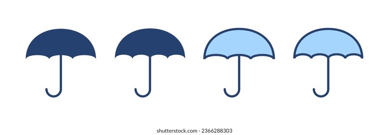 Umbrella icon vector. umbrella sign and symbol